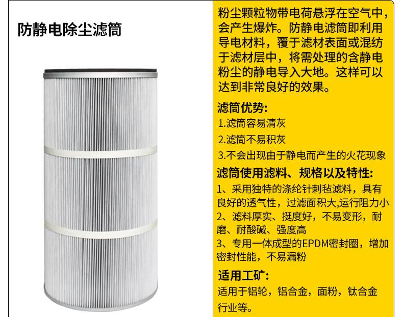 除塵防塵濾筒